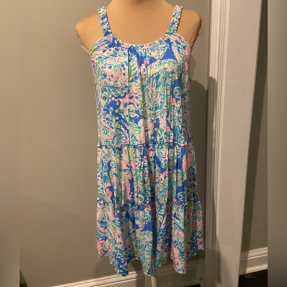 Lilly Pulitzer Loro Swing Dress Multi Dream Team XS